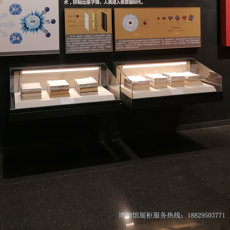 深圳市博物馆展柜悬挂在博物馆墙壁上的液压式恒温恒湿文物展柜-悬挂展柜实创-X012