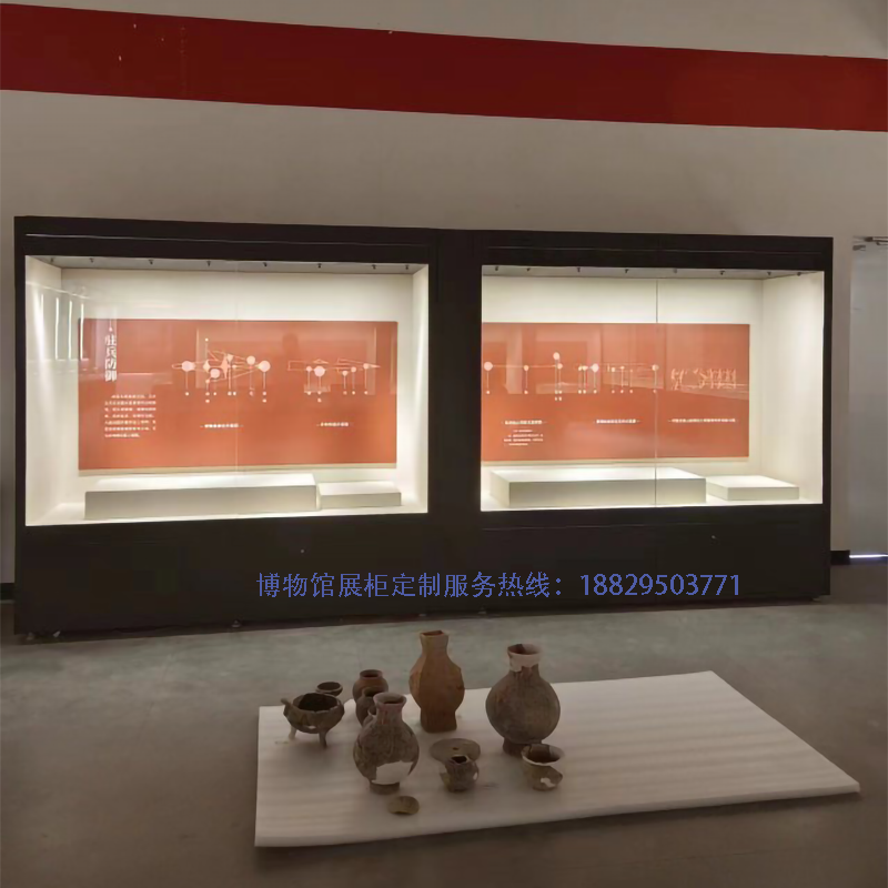 深圳市实创博物馆展柜博物馆恒温恒湿文物延墙展柜-实创-Y010