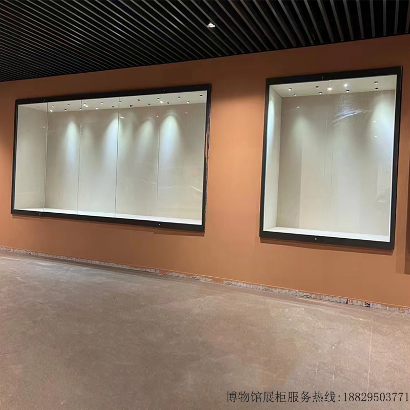 深圳市实创展览展示博物馆展柜源头厂家设计制作的博物馆入墙龛柜-实创 - B012