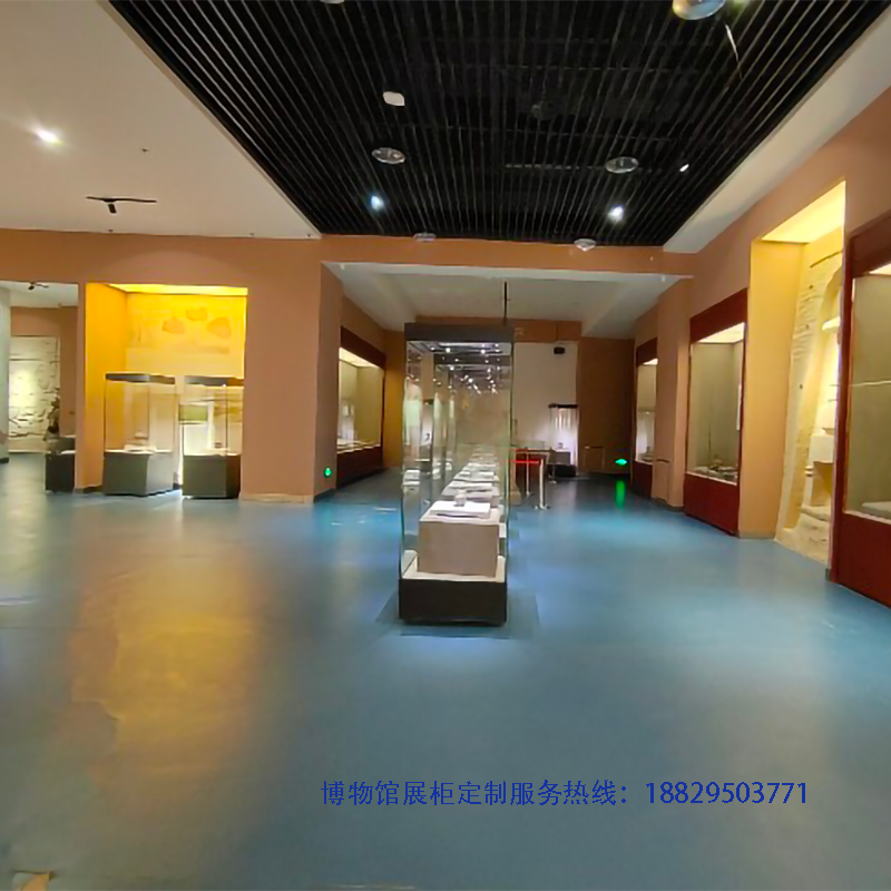 深圳市实创博物馆展柜设计制作的博物馆低反射独立高柜实创-A013