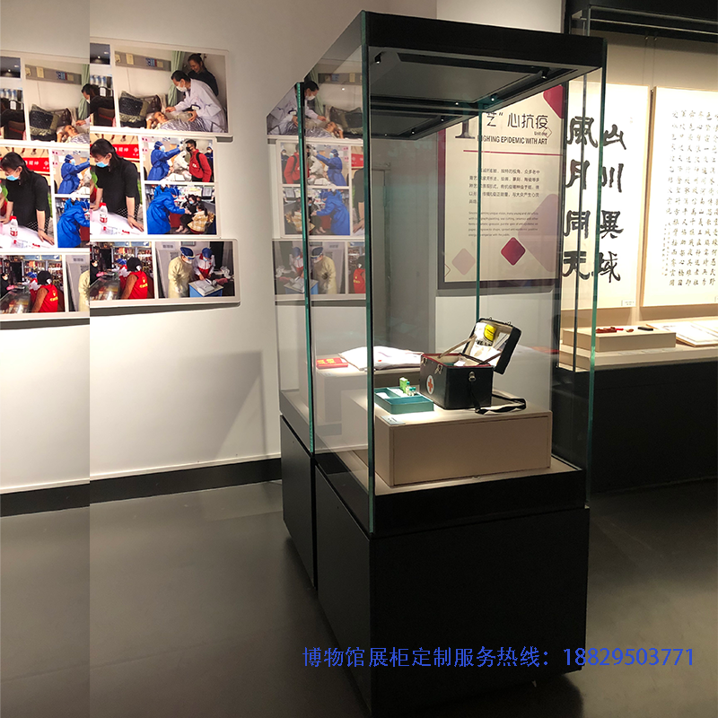 深圳市实创博物馆展柜设计制作的博物馆低反射恒温恒湿独立柜实创 - A015