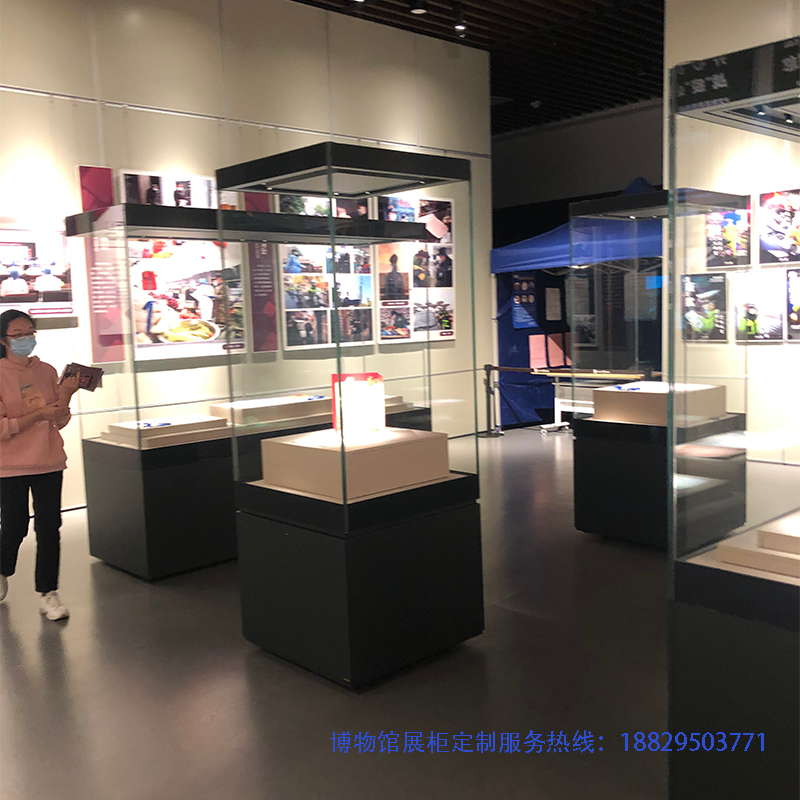 深圳市实创博物馆展柜设计制作的博物馆低反射恒温恒湿独立柜实创 - A015
